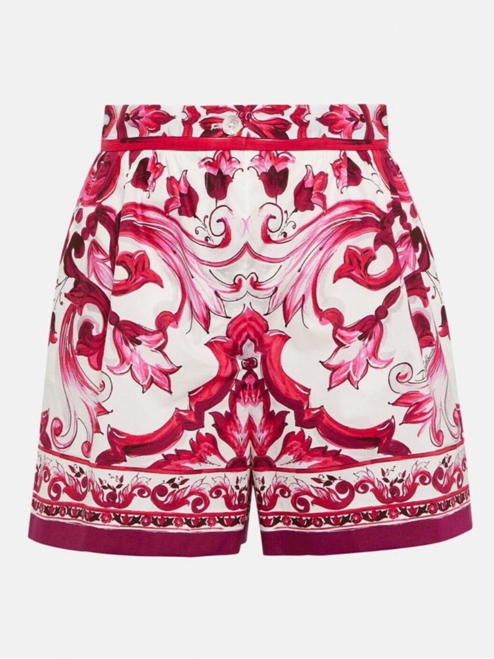 Dolce&Gabbana Majolica printed cotton poplin shorts 42